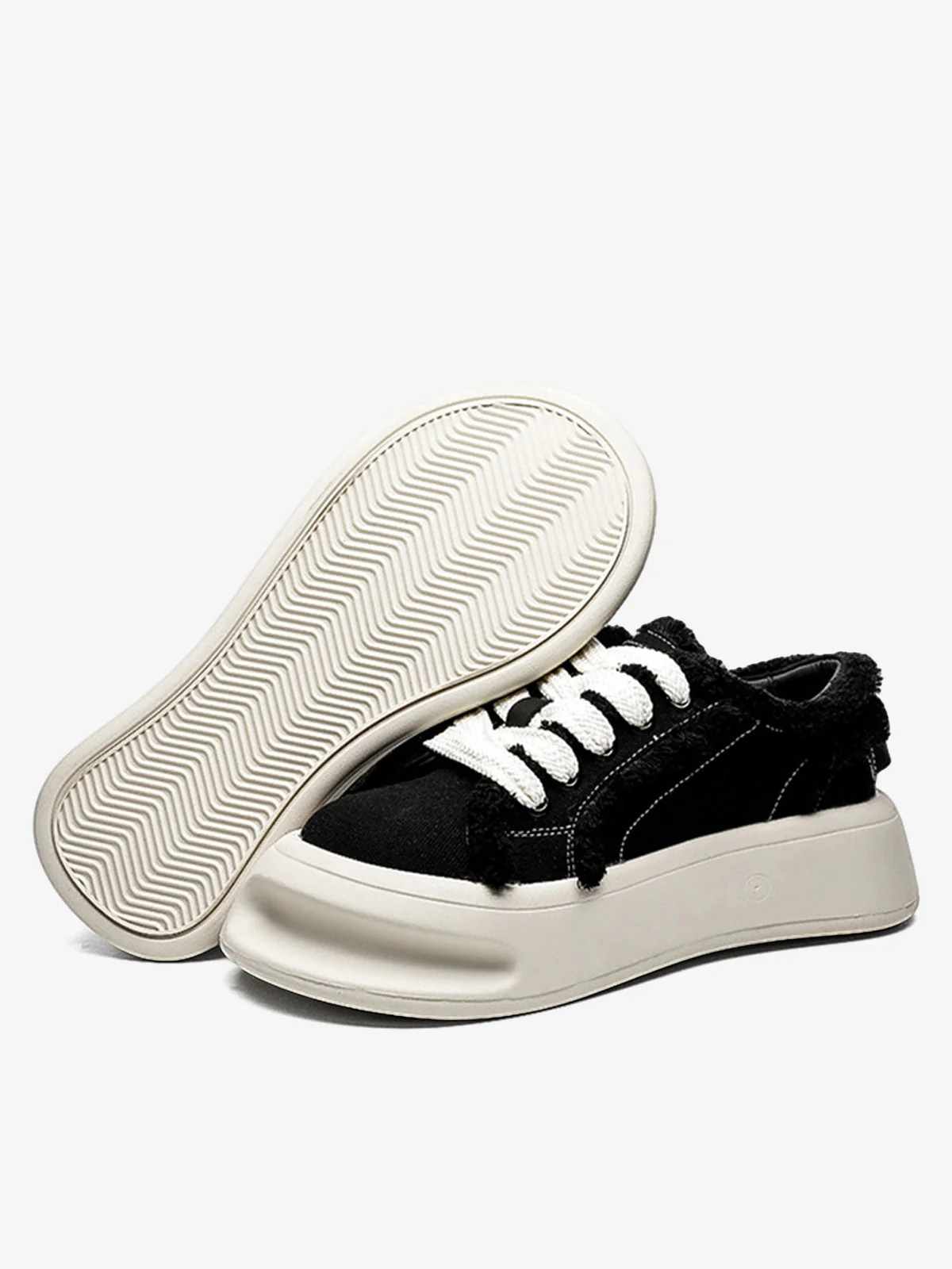 Fuzzy Trim Chunk Shoes - 2379 - Image 3