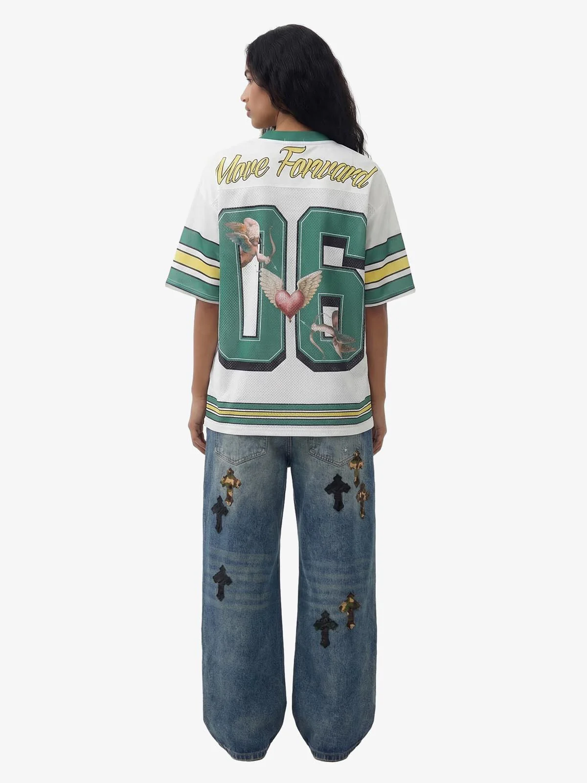 Sports Jersey V-Neck T-Shirt - Image 5