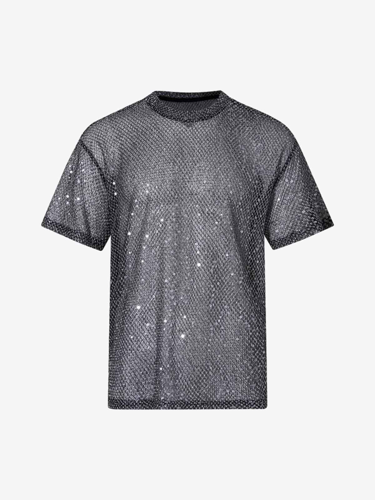 Glitter Niche See-Through Mesh T-Shirt - Image 2