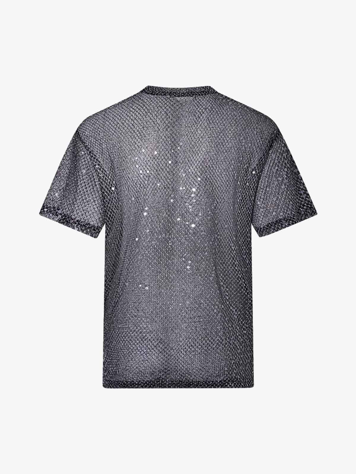 Glitter Niche See-Through Mesh T-Shirt - Image 7