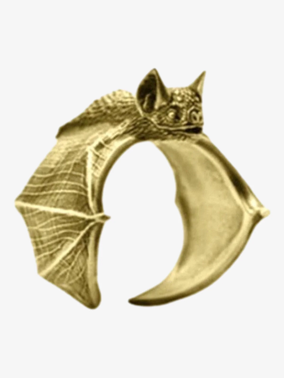 Gothic Bat Open Ring - Image 2