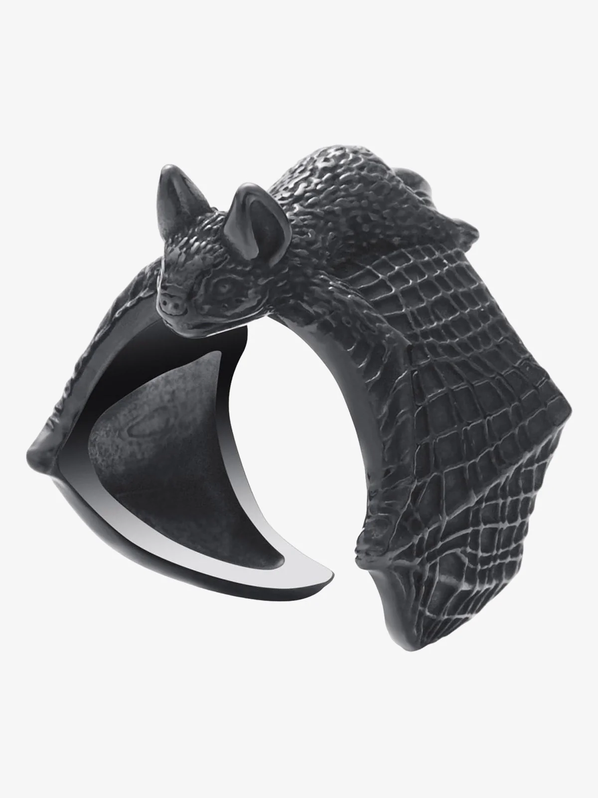 Gothic Bat Open Ring - Image 3