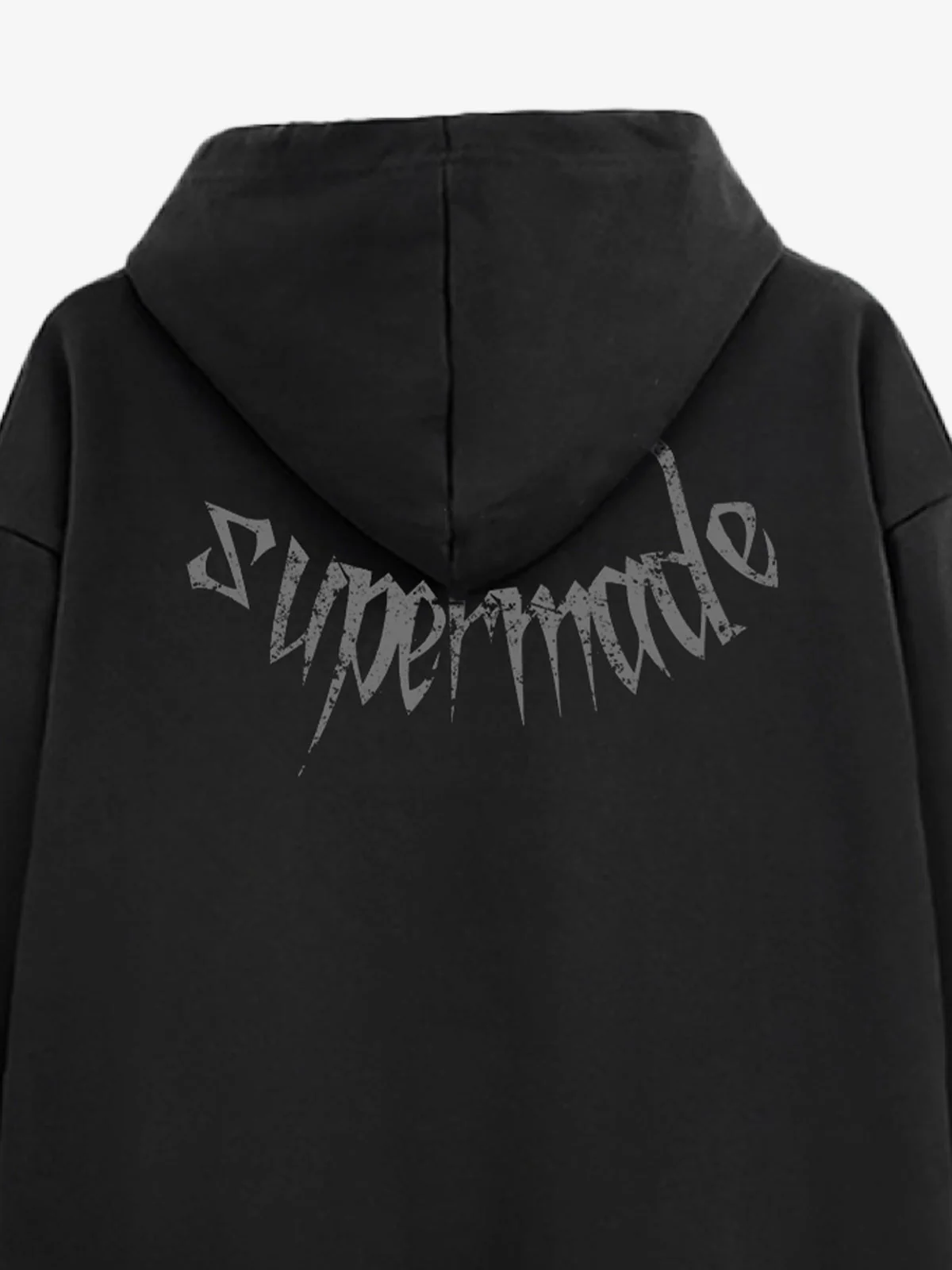 Gothic Devil Graphic Washed Hoodie - Image 9
