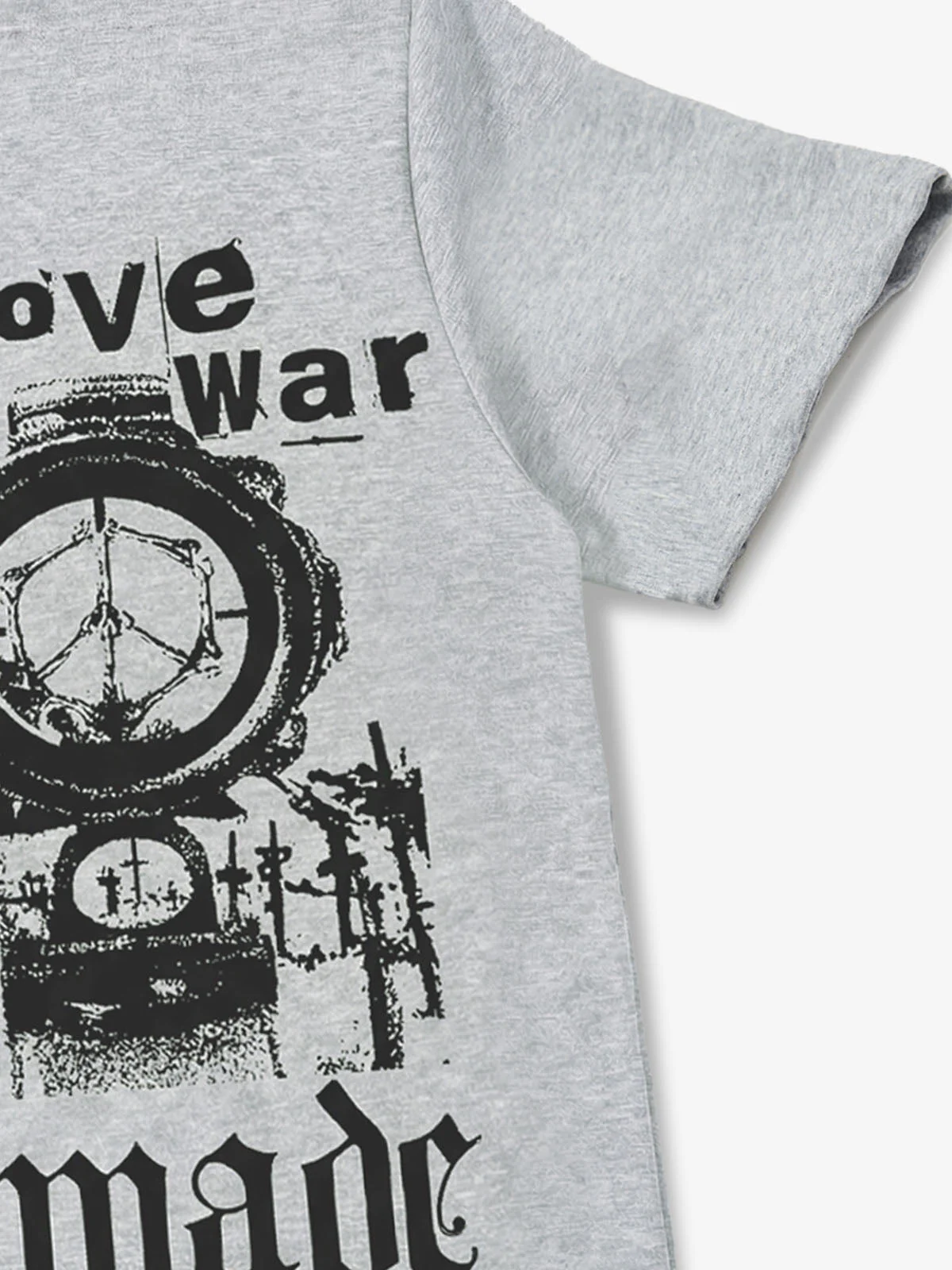 Gothic Graphic Henley Collar T-Shirt - Image 10