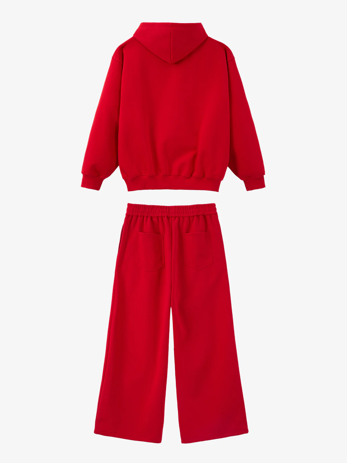 Gothic Letter Cross Embroidery Zip Up Hoodie and Sweatpants Set - Image 14