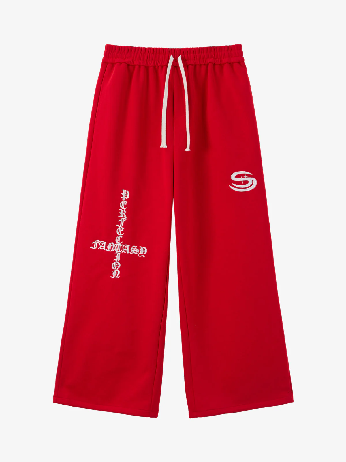 Gothic Letter Cross Embroidery Zip Up Hoodie and Sweatpants Set - Image 18