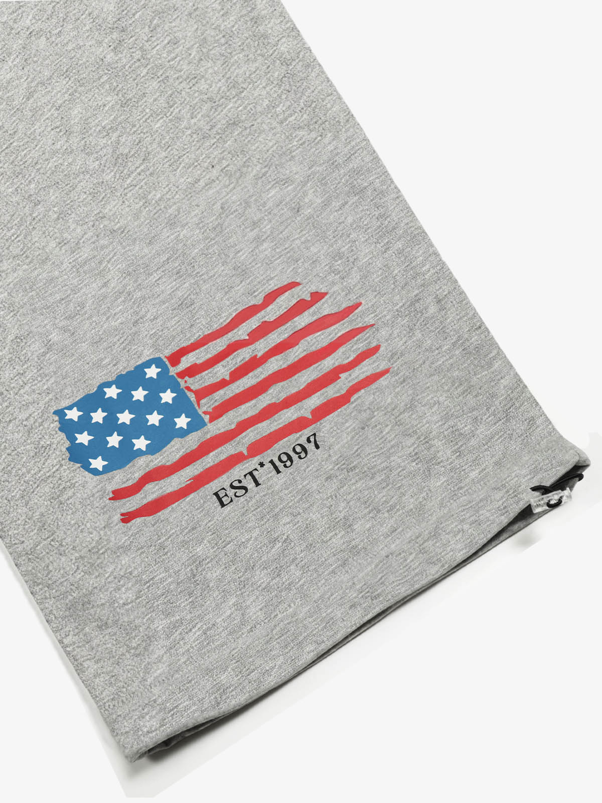 Gothic Logo Distressed Flag Bungee Drawstring Sweatpants - Image 5