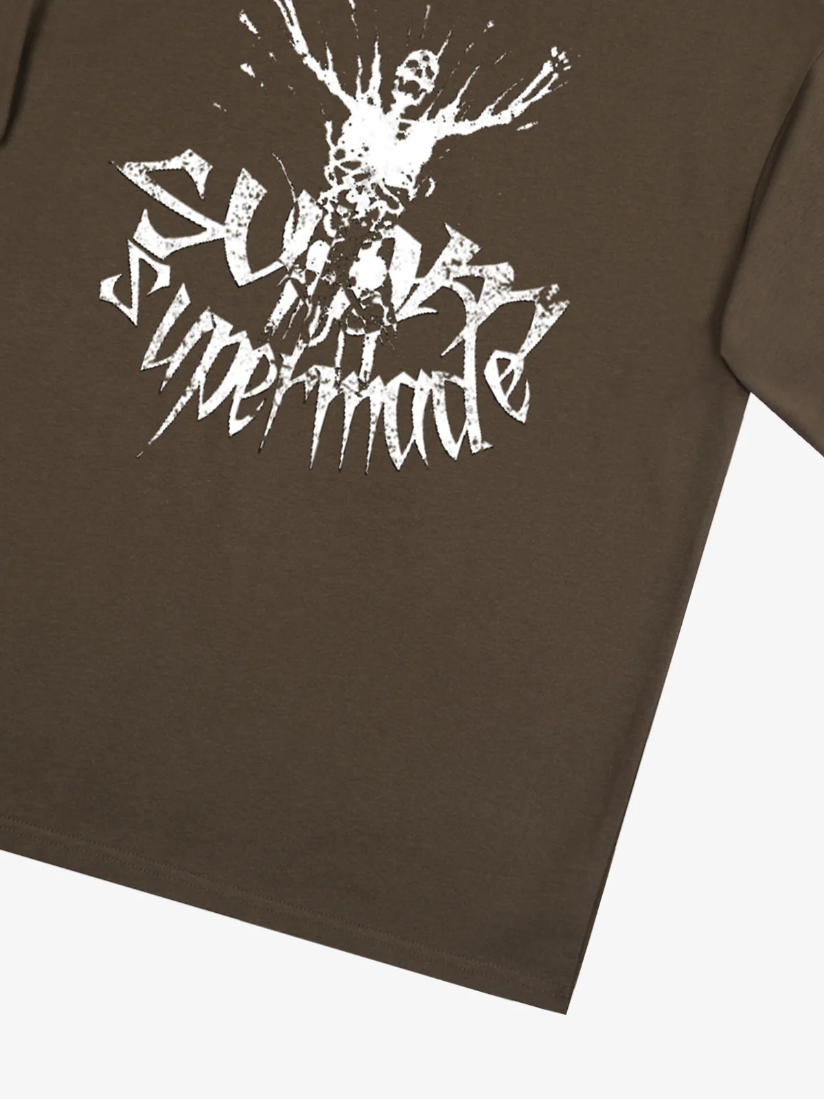 Gothic Skull Distressed Letter T-Shirt - Image 16