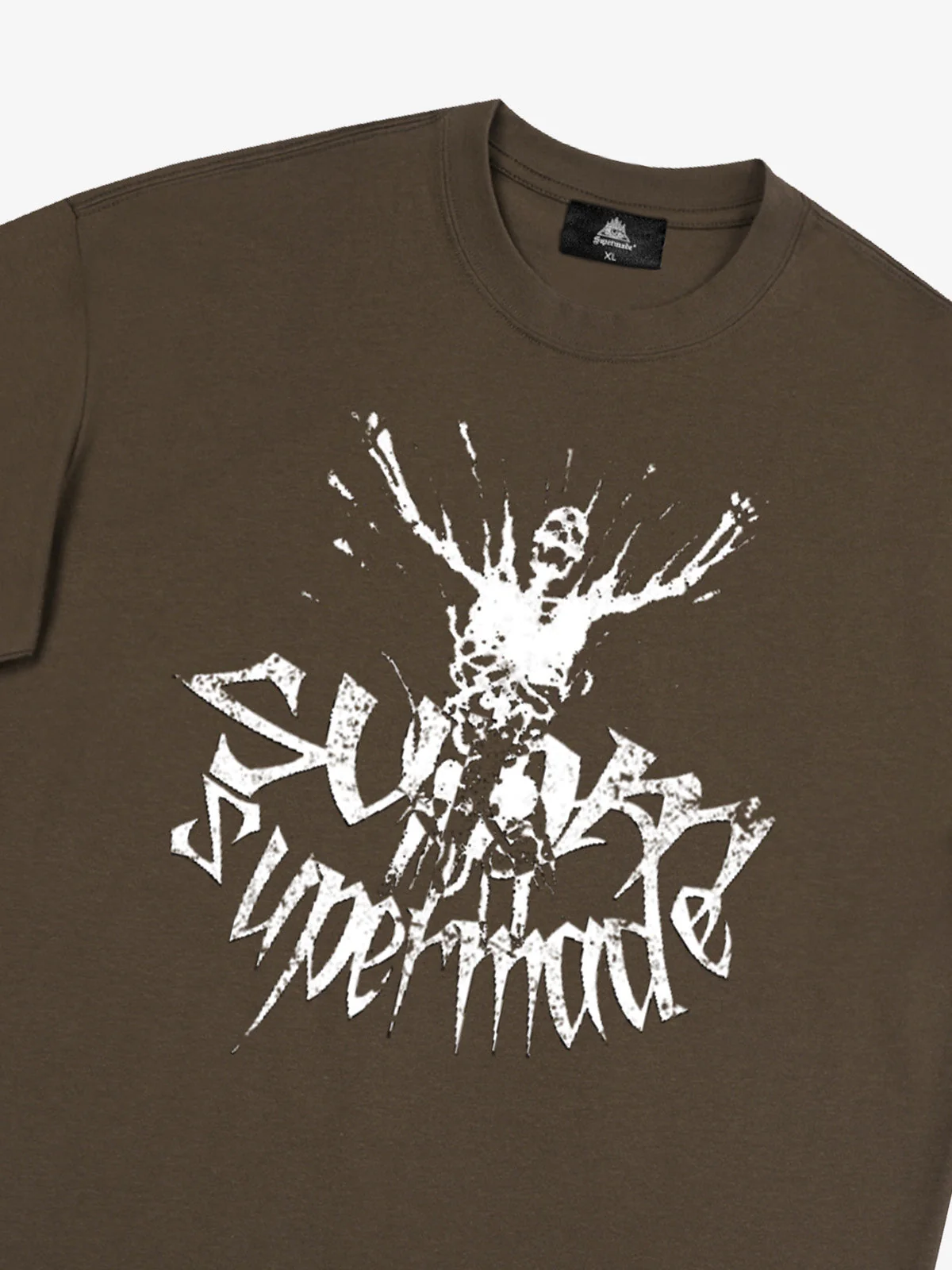 Gothic Skull Distressed Letter T-Shirt - Image 17