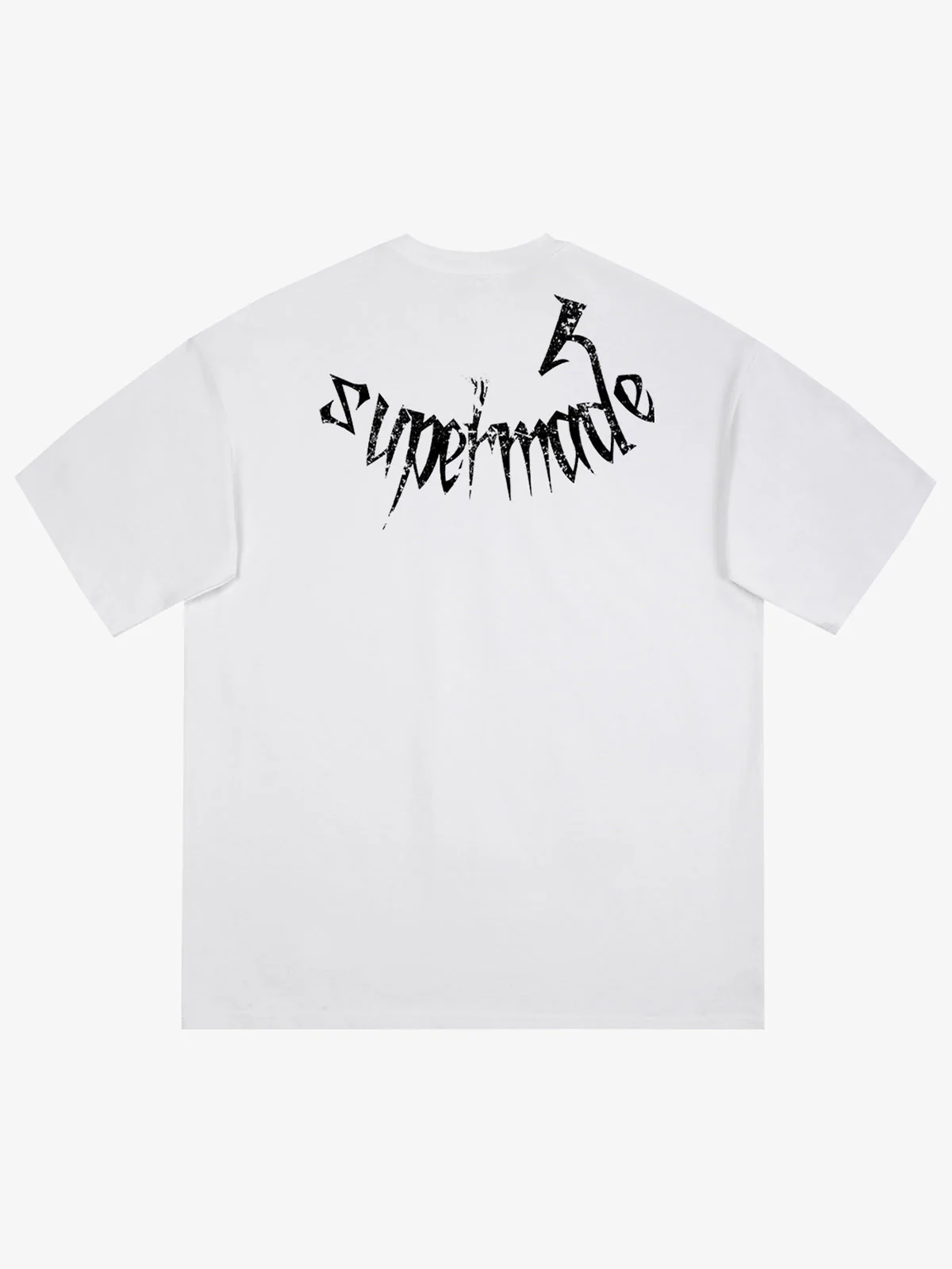 Gothic Skull Distressed Letter T-Shirt - Image 8