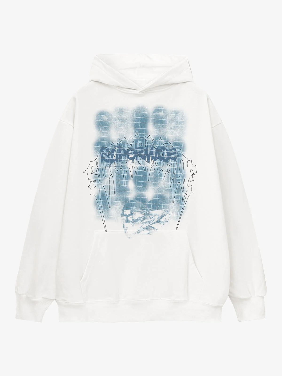 Gothic Skull Graphic Hoodie - Image 3