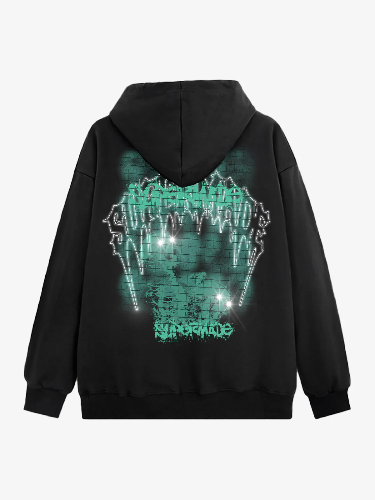 Gothic Skull Graphic Hoodie - Image 4