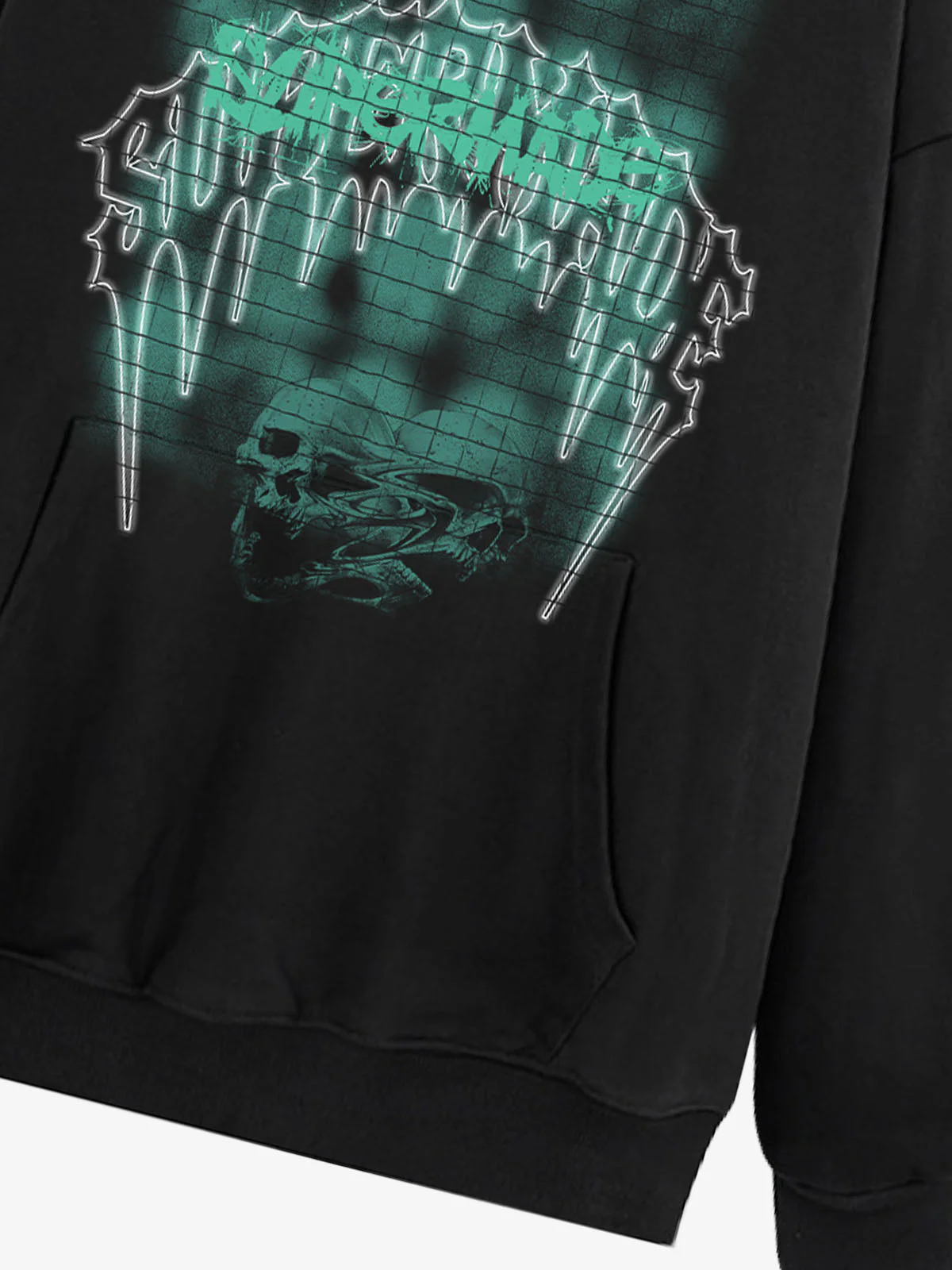 Gothic Skull Graphic Hoodie - Image 7