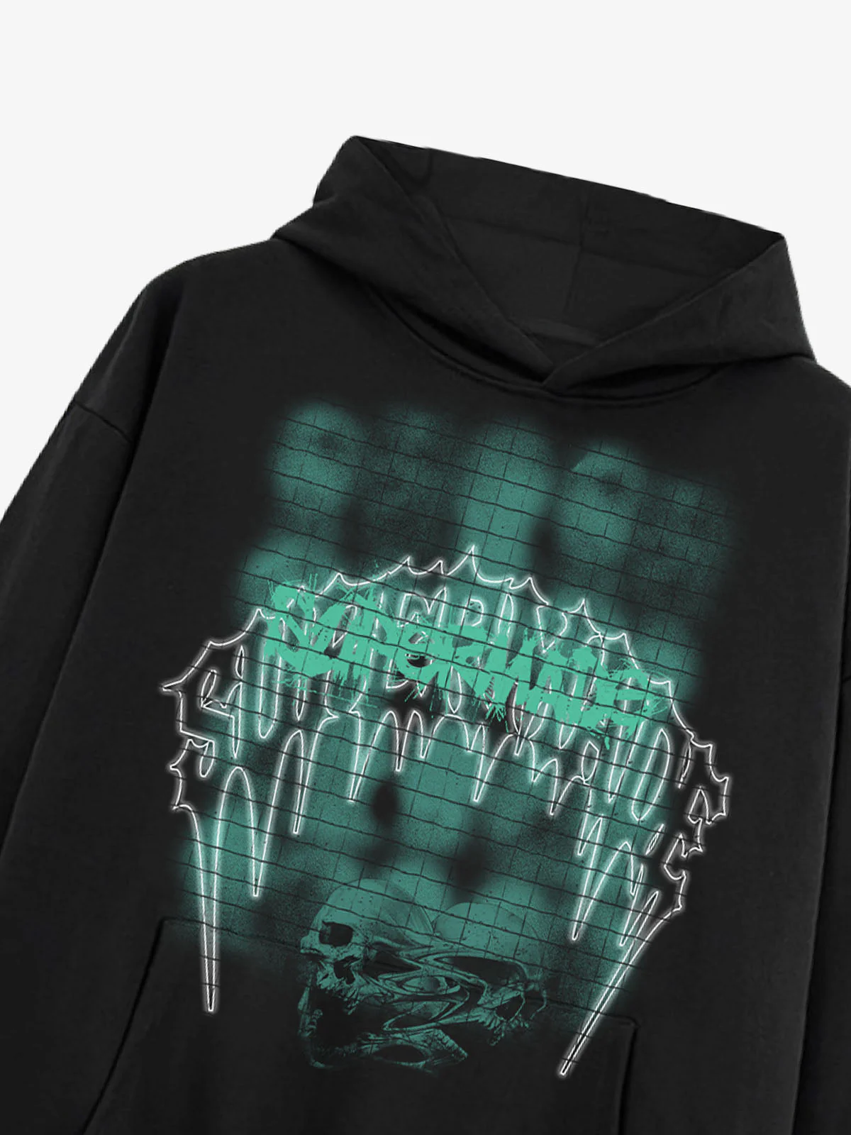 Gothic Skull Graphic Hoodie - Image 9