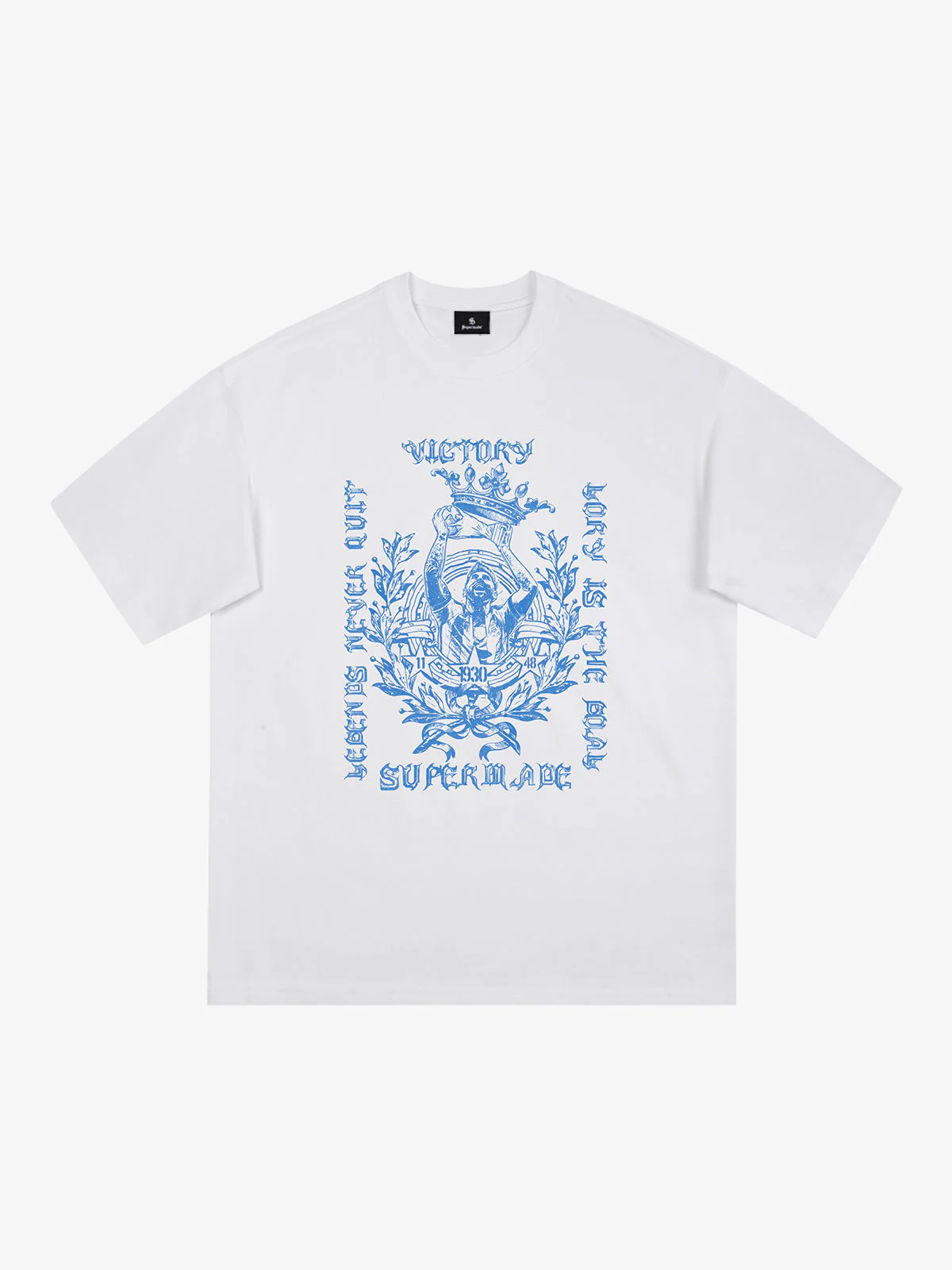 Gothic Victory Statue Graphic T-Shirt - Image 2