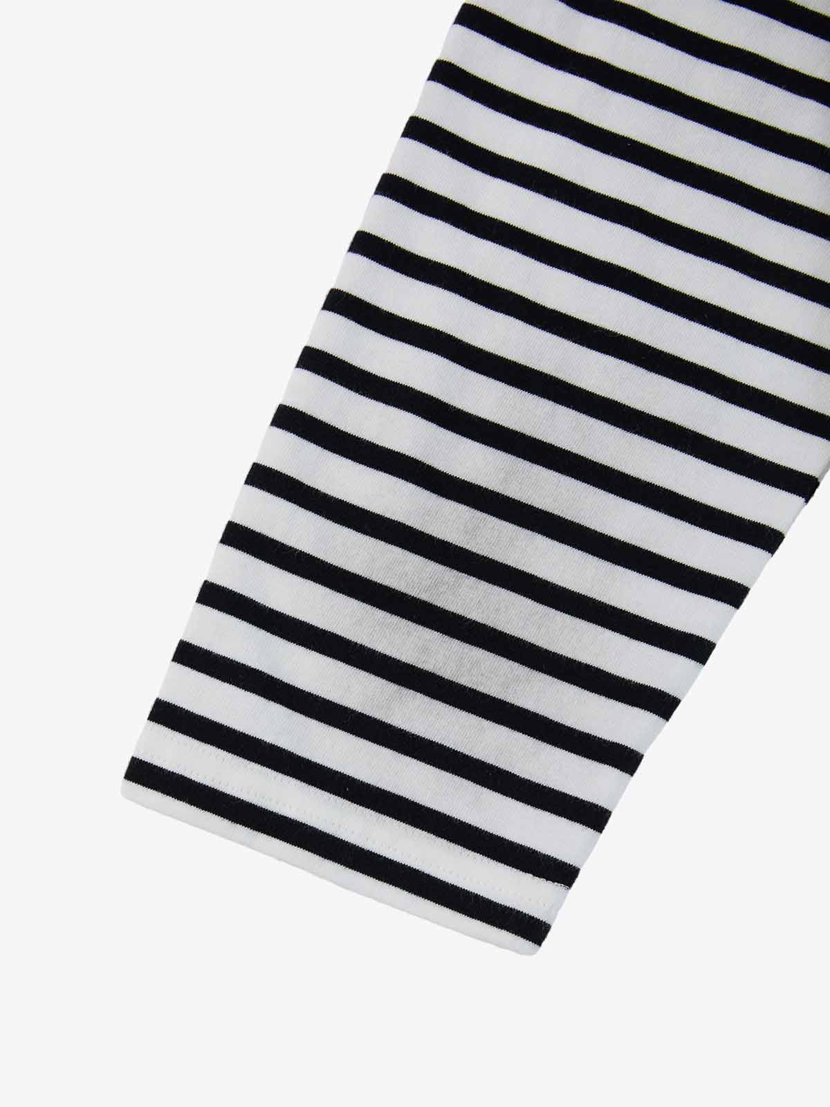 Grunge Graphic Distressed Cage Striped Long-Sleeve T-Shirt - Image 7