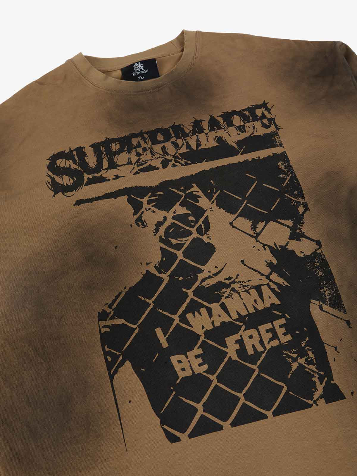 Grunge Graphic Distressed Cage Striped Long-Sleeve T-Shirt - Image 8