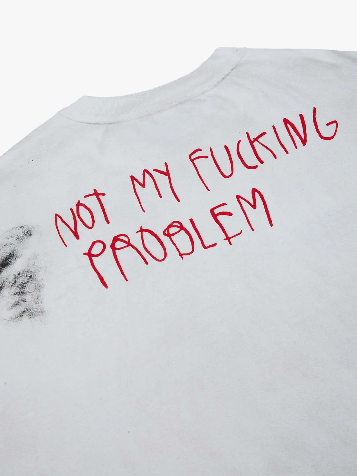 Grunge Slogan Print Distressed Raw Hem Sleeveless T-Shirt - Image 8