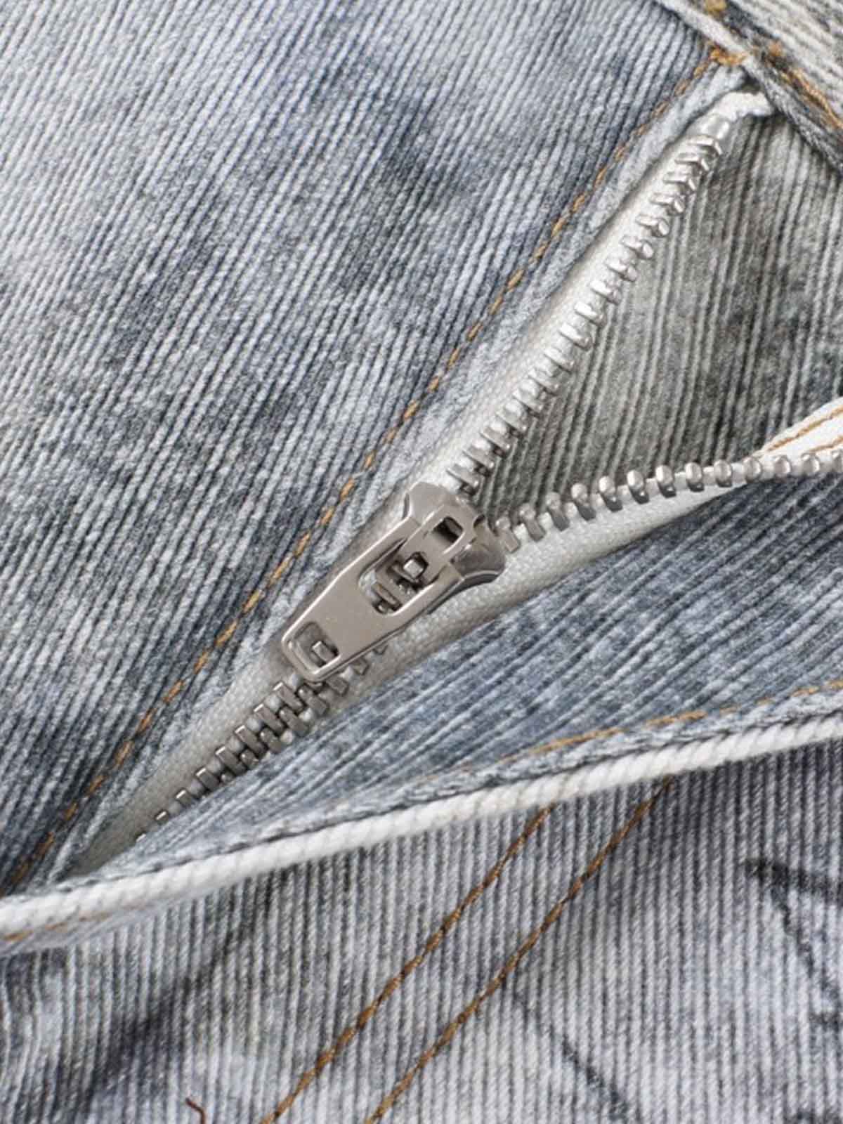 Hand Drawn Scribble Print Baggy Jeans - Image 7