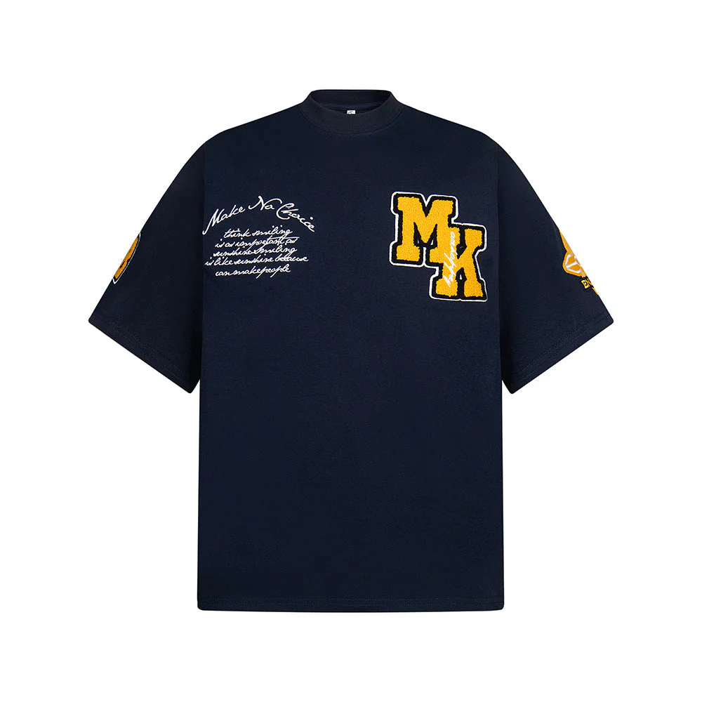 Heavy Embroidery Patch Embroidered T-Shirt - Image 12