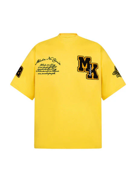 Heavy Embroidery Patch Embroidered T-Shirt - Image 13