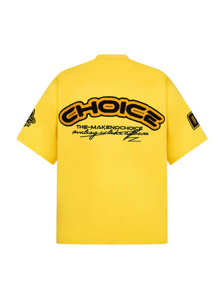 Heavy Embroidery Patch Embroidered T-Shirt - Image 14