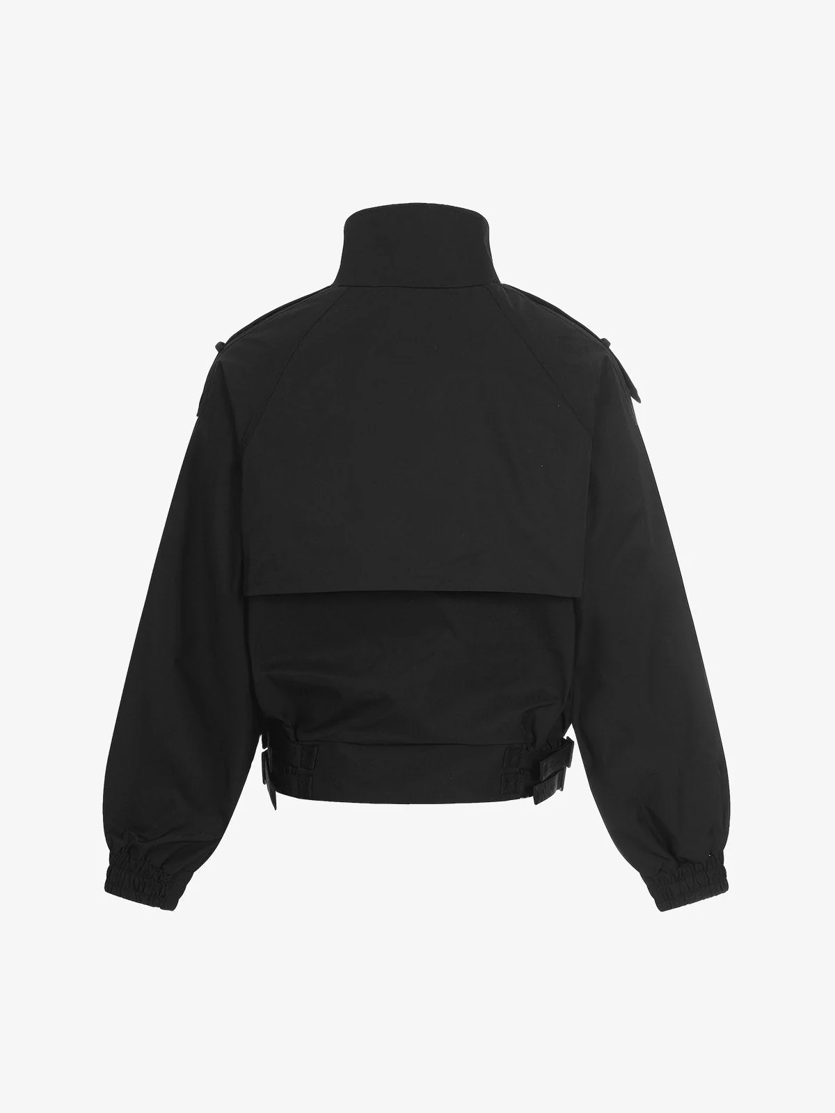 High Neck Belted Utility Cropped Jacket - Image 4