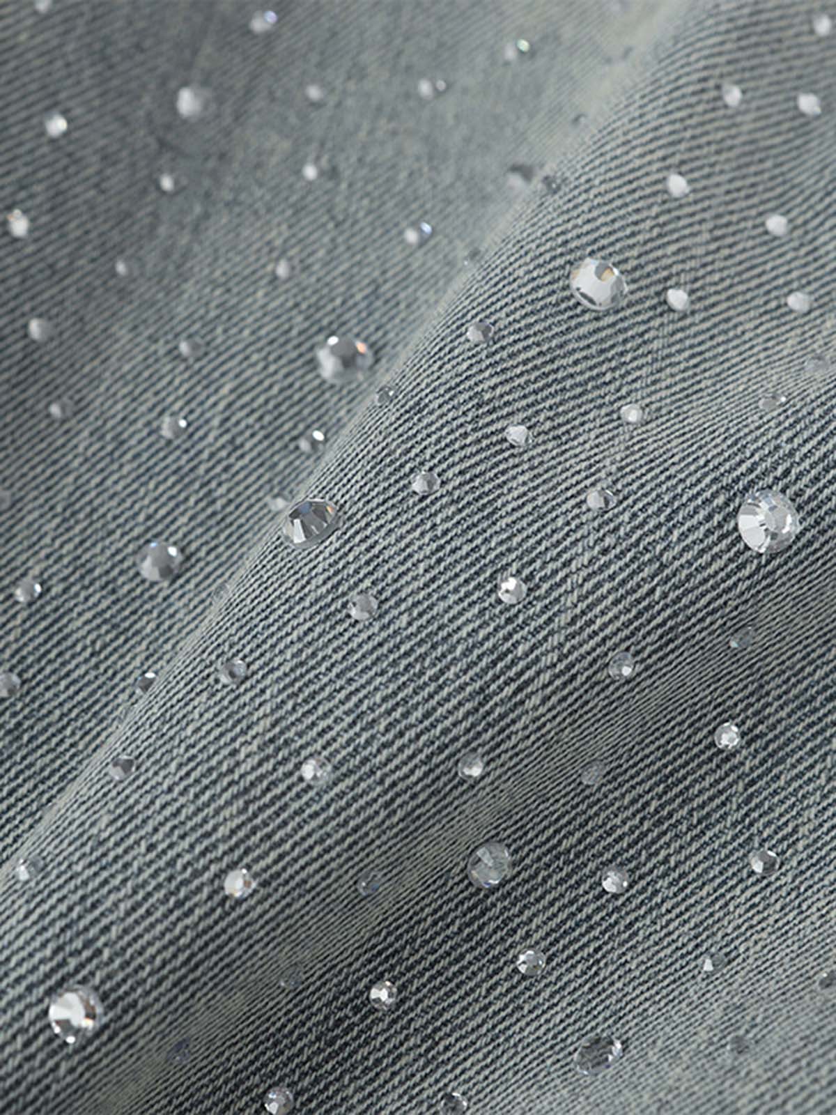 High Street Baggy Wide-Leg Diamond Jeans - 2500 - Image 5