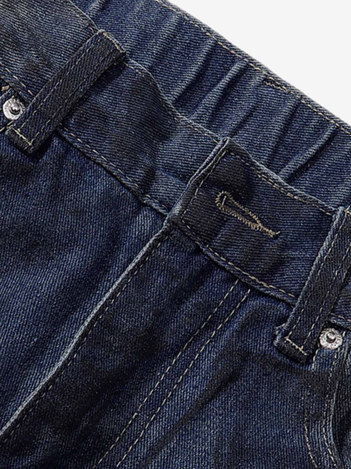 High Street Dirty Dyed Ripped Jeans - Image 4