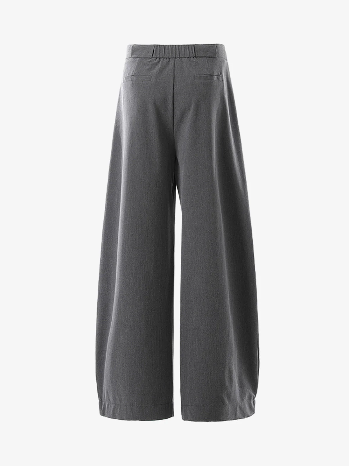 High Street Drawstring Design Pleated Flared Scimitar Pants - Image 4