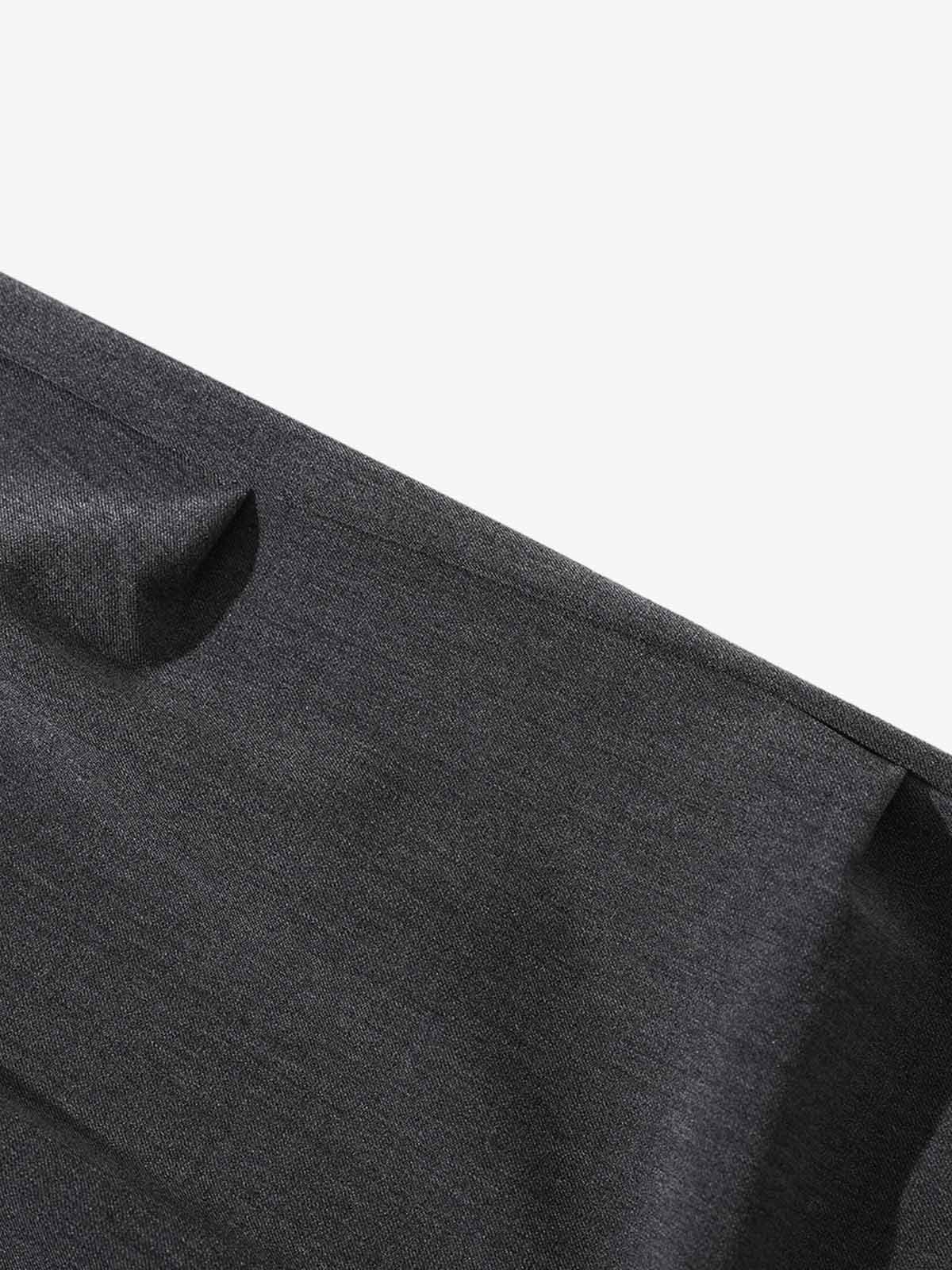 High Street Drawstring Design Pleated Flared Scimitar Pants - Image 7