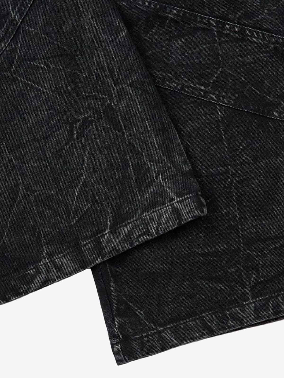 High Street Functional Structured Design Tie-Dye Baggy Jeans - Image 13