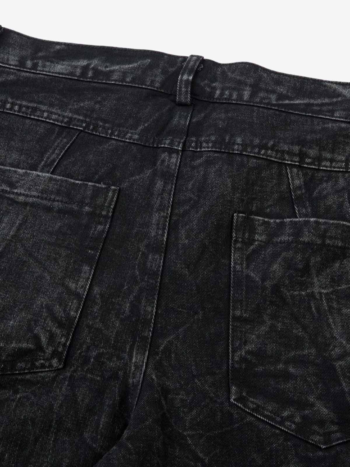 High Street Functional Structured Design Tie-Dye Baggy Jeans - Image 14