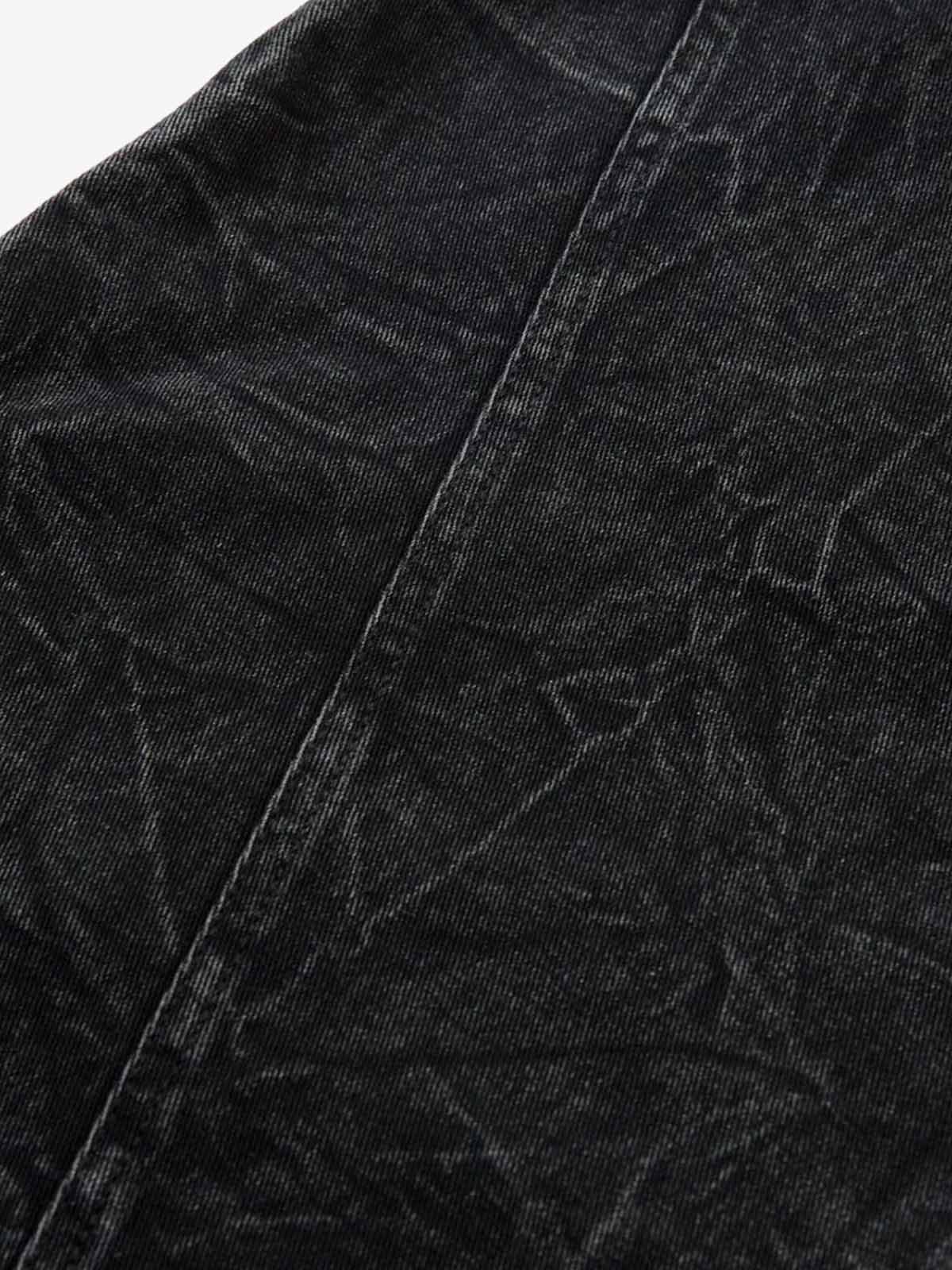 High Street Functional Structured Design Tie-Dye Baggy Jeans - Image 8