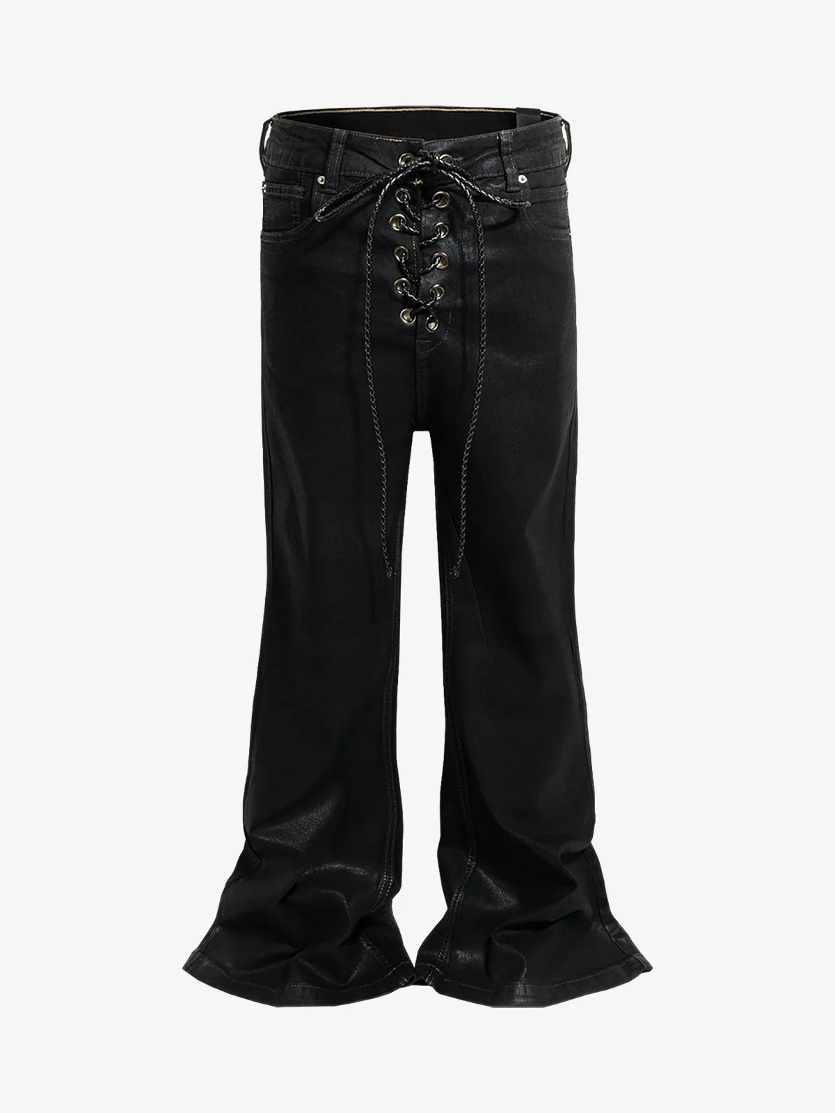 High Street RO Coated Washed Slightly Flared Jeans - 2508