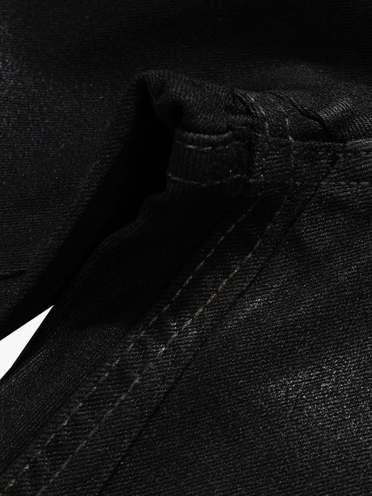 High Street RO Coated Washed Slightly Flared Jeans - 2508 - Image 6