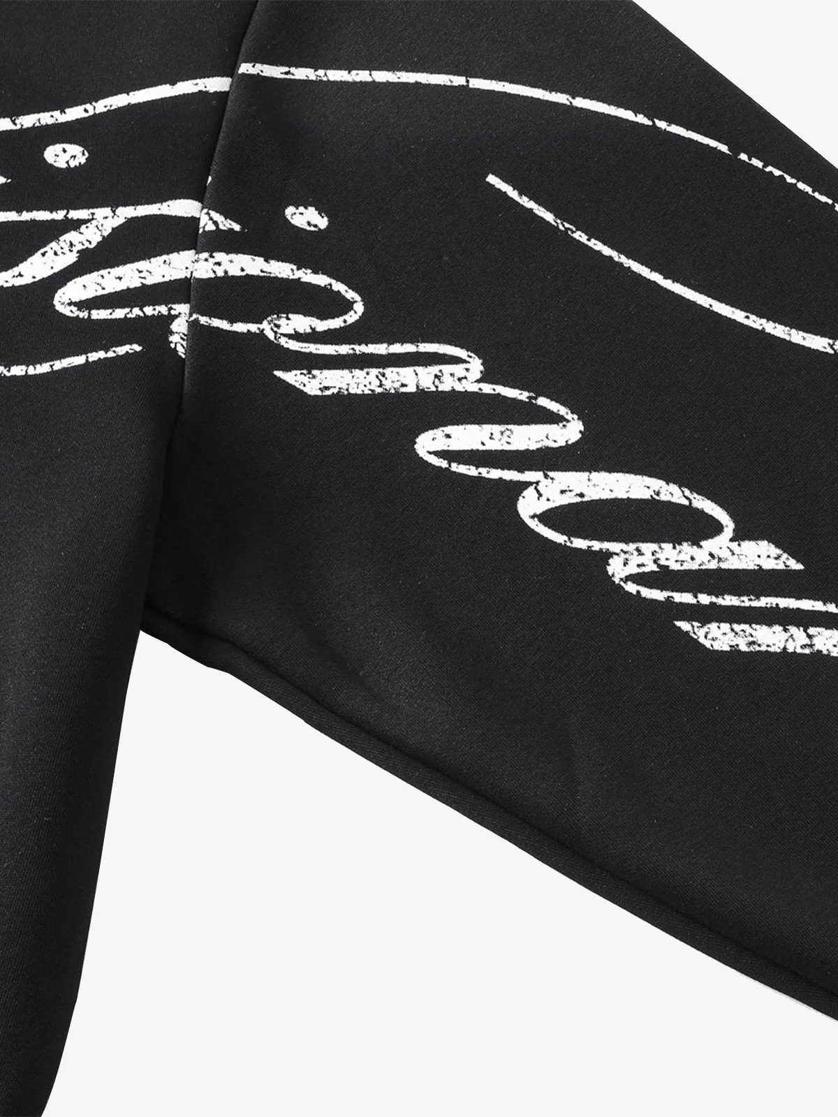 High Street Script Letter Print Zip-up Hoodie Jacket - Image 15
