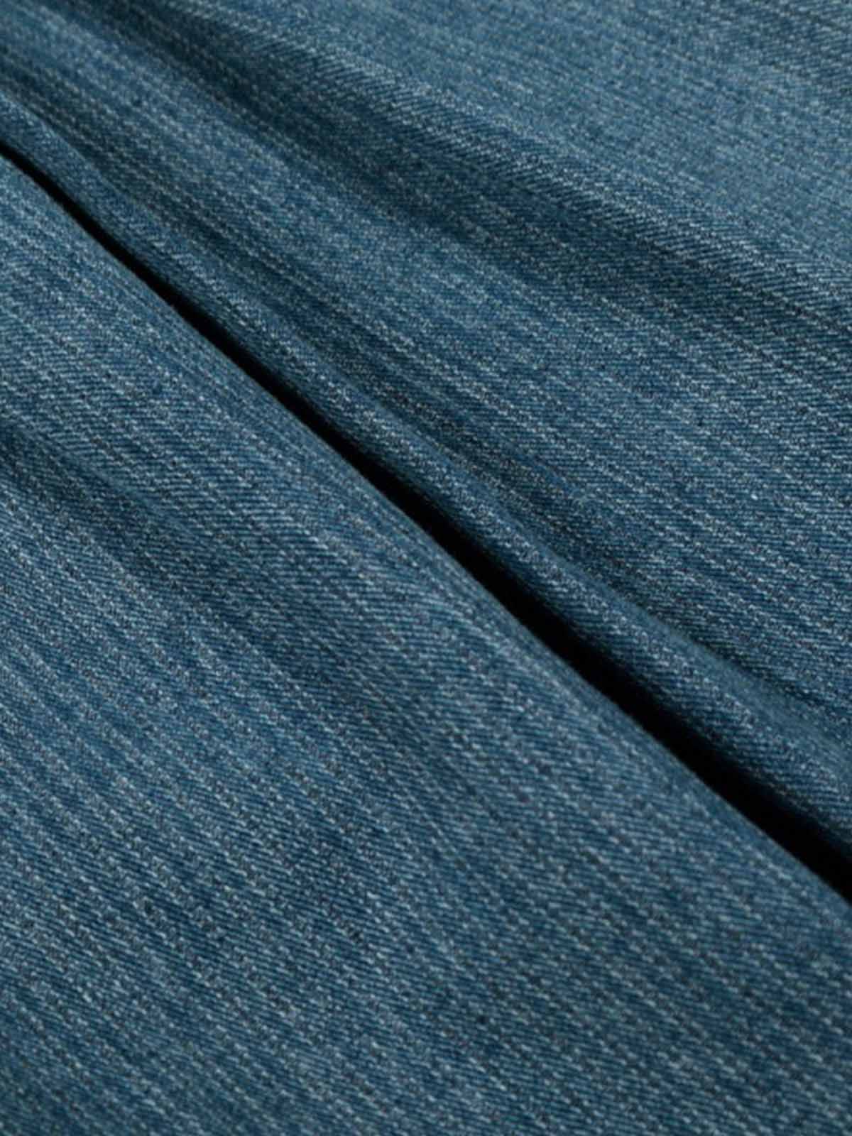 High Waist Pleated Wide Leg Jeans - Image 12