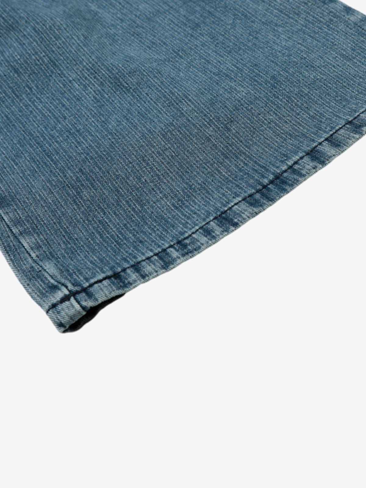 High Waist Pleated Wide Leg Jeans - Image 9