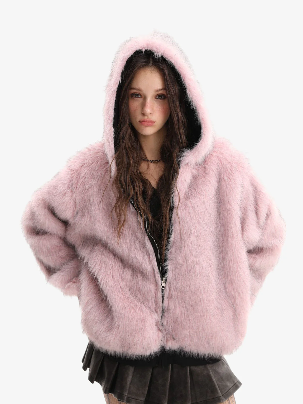 Street Fur Reversible Hooded Jacket - 2493 - Image 10