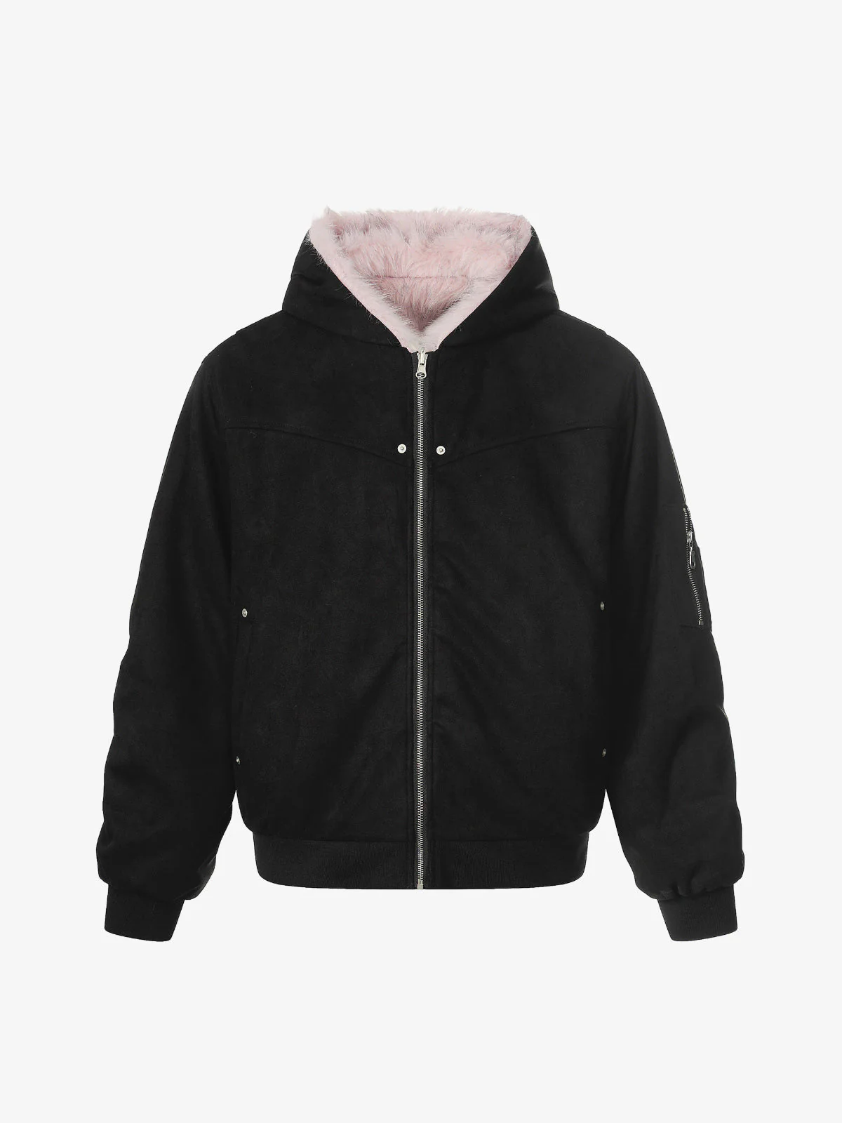 Street Fur Reversible Hooded Jacket - 2493 - Image 6
