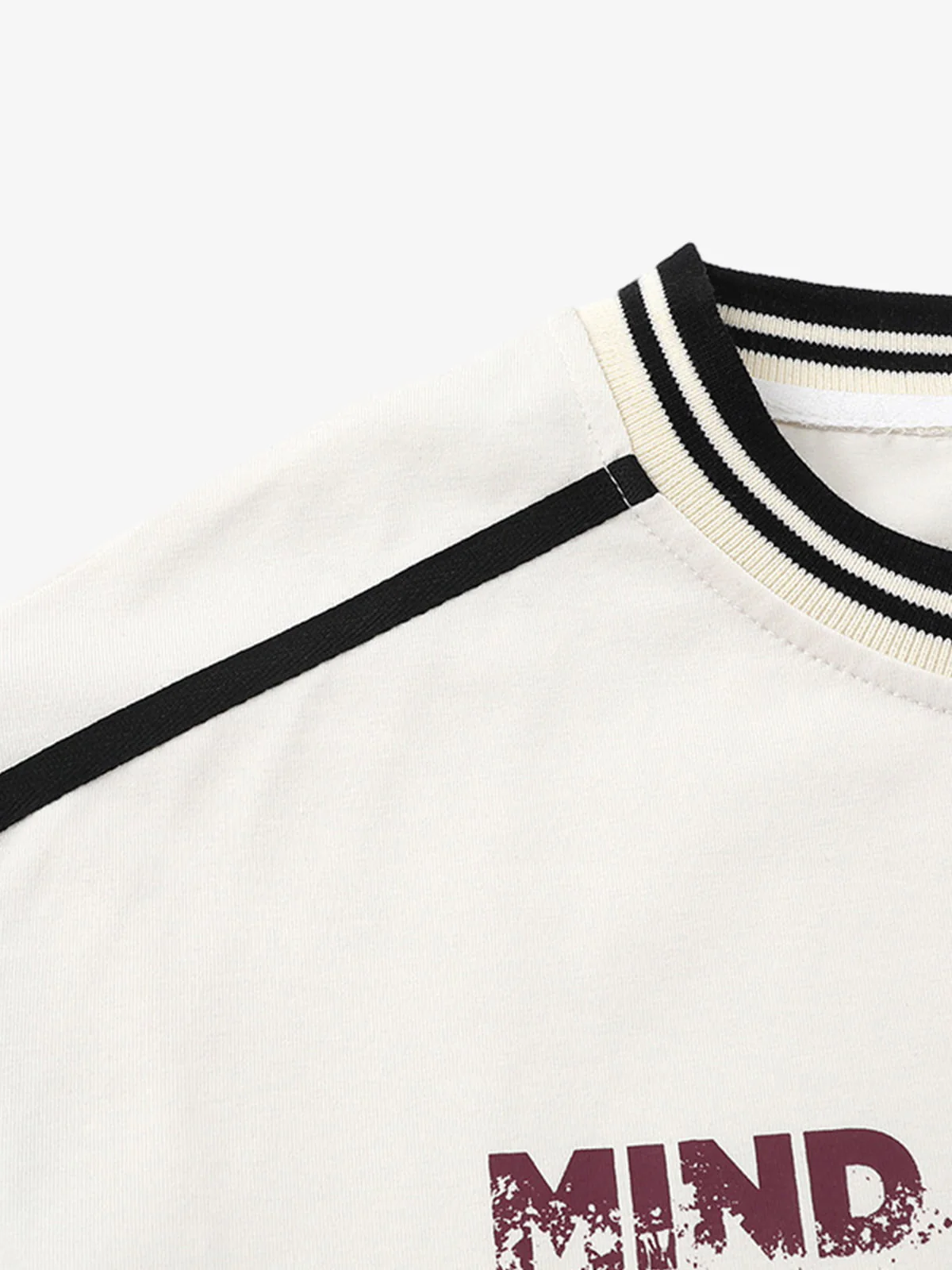 Hip-Hop Striped Fake Two-Piece Jersey Long-Sleeved T-Shirt - Image 4