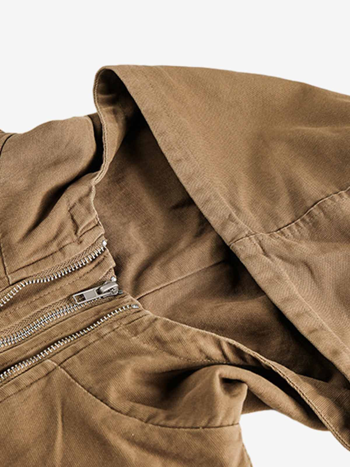 Hooded Workwear Multi Pocket Zip Jacket - Image 5