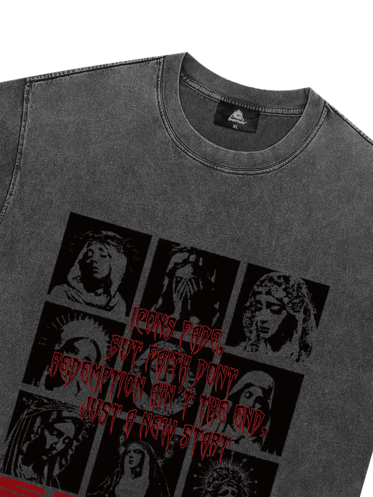 Original Saint Slogan Graphic T-Shirt - Image 10