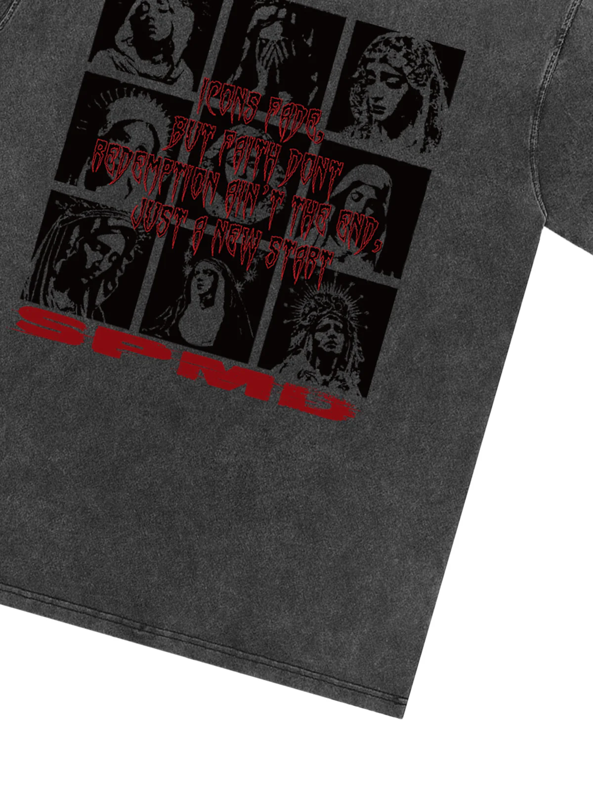 Original Saint Slogan Graphic T-Shirt - Image 13