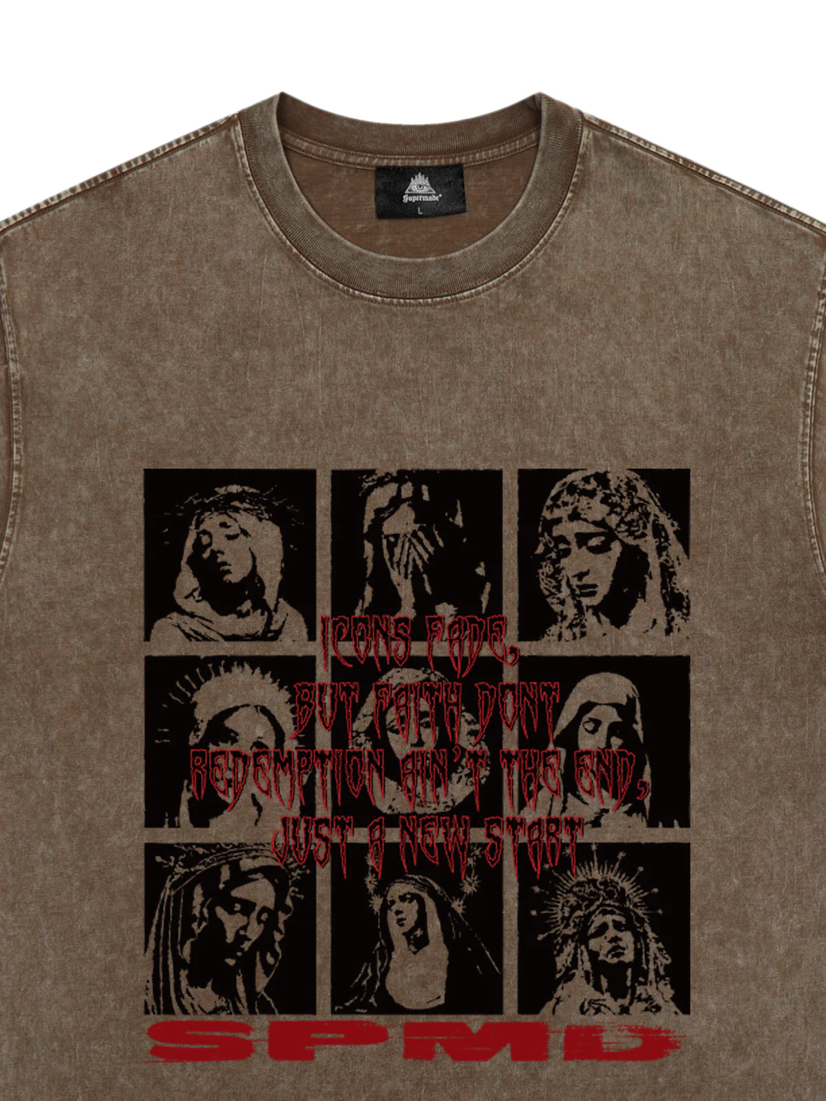 Original Saint Slogan Graphic T-Shirt - Image 5