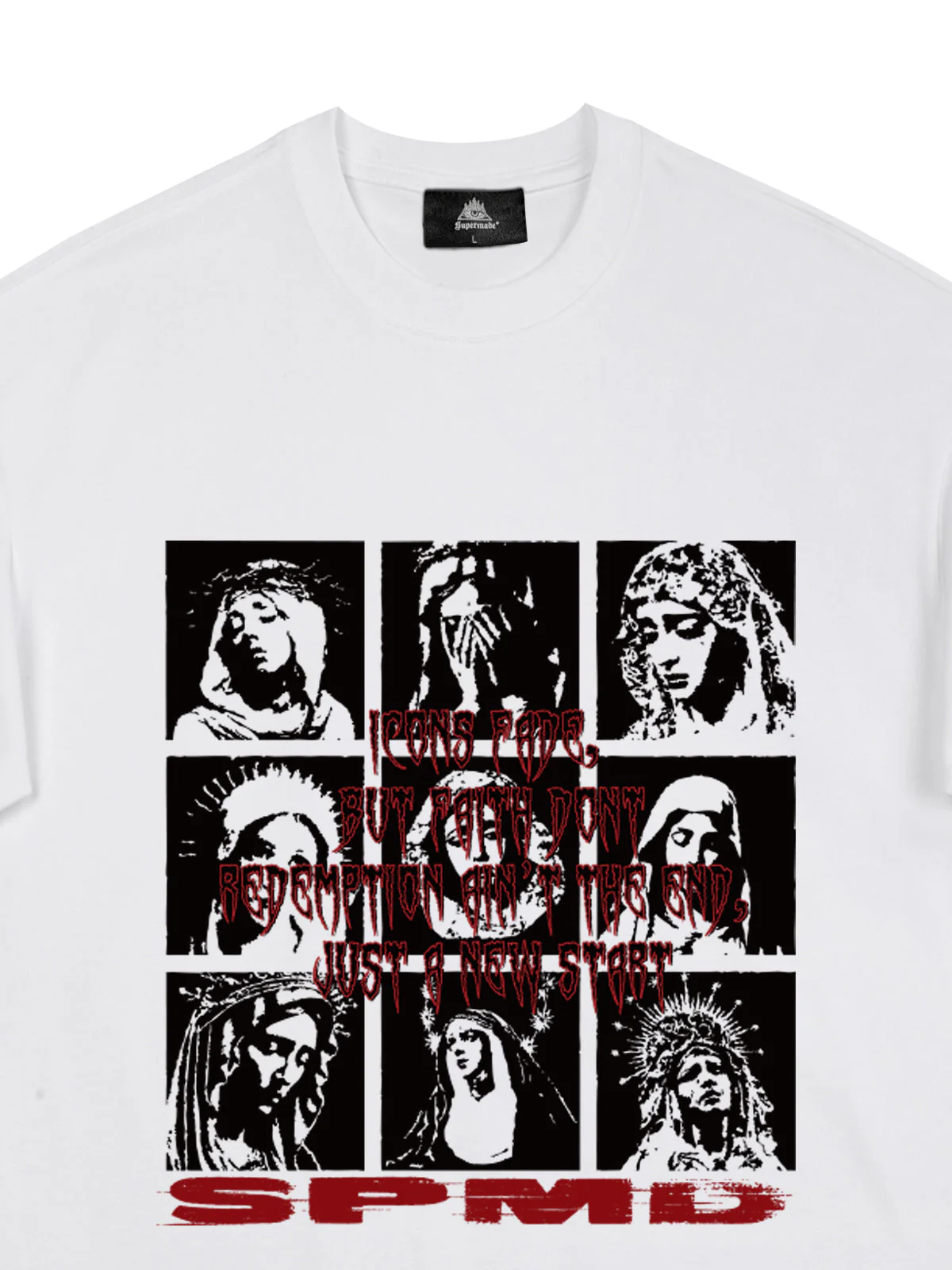 Original Saint Slogan Graphic T-Shirt - Image 8