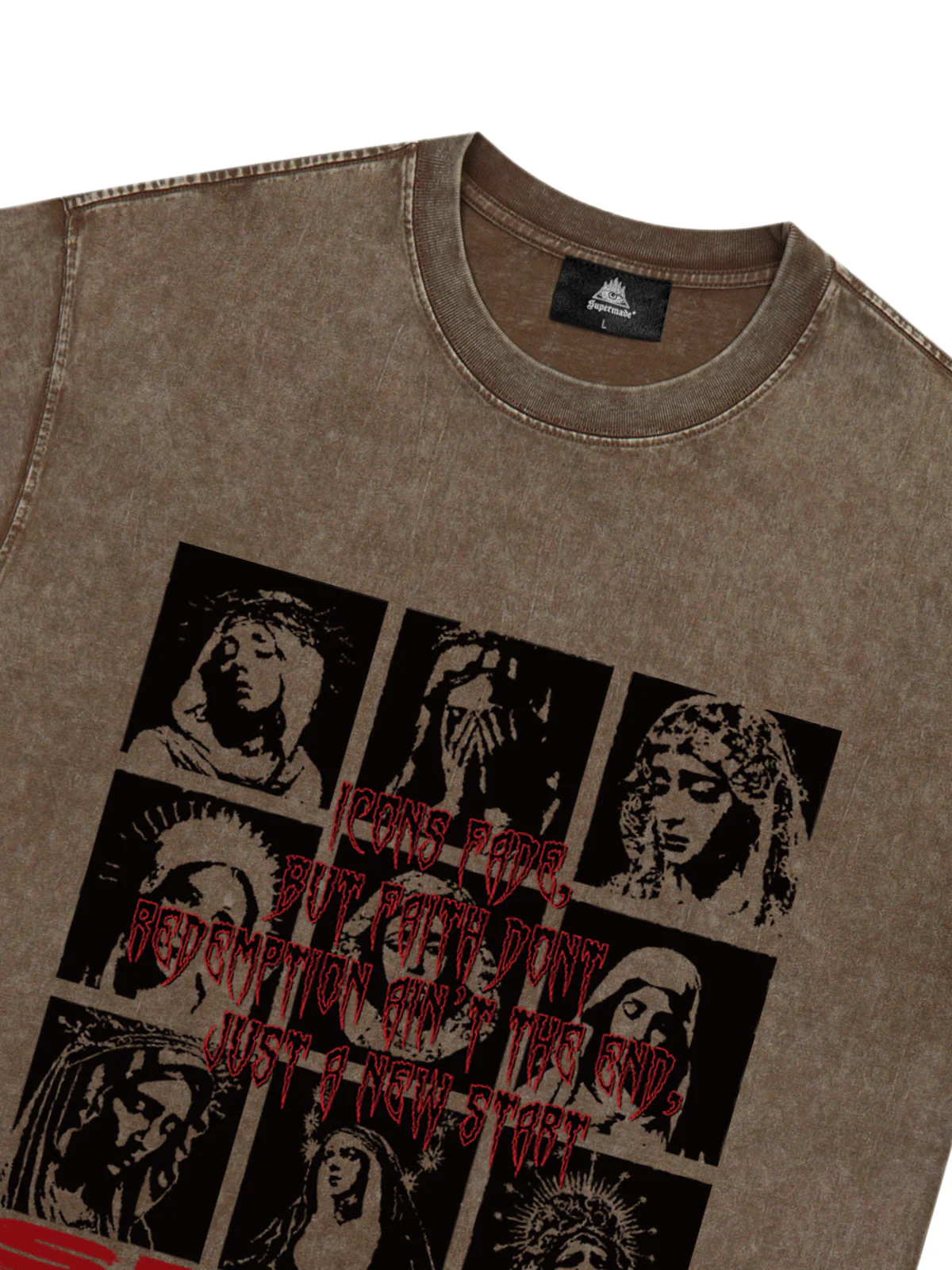 Original Saint Slogan Graphic T-Shirt - Image 9