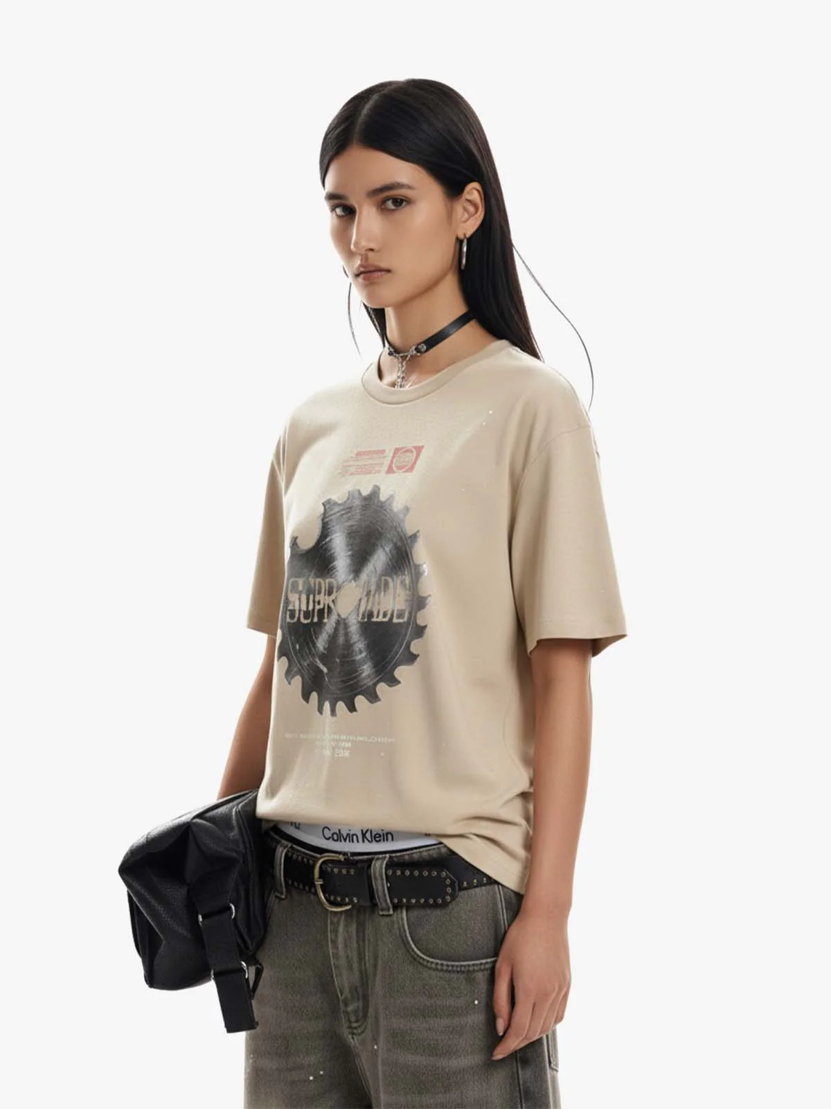 Industrial Saw Blade Graphic T-Shirt - Image 3