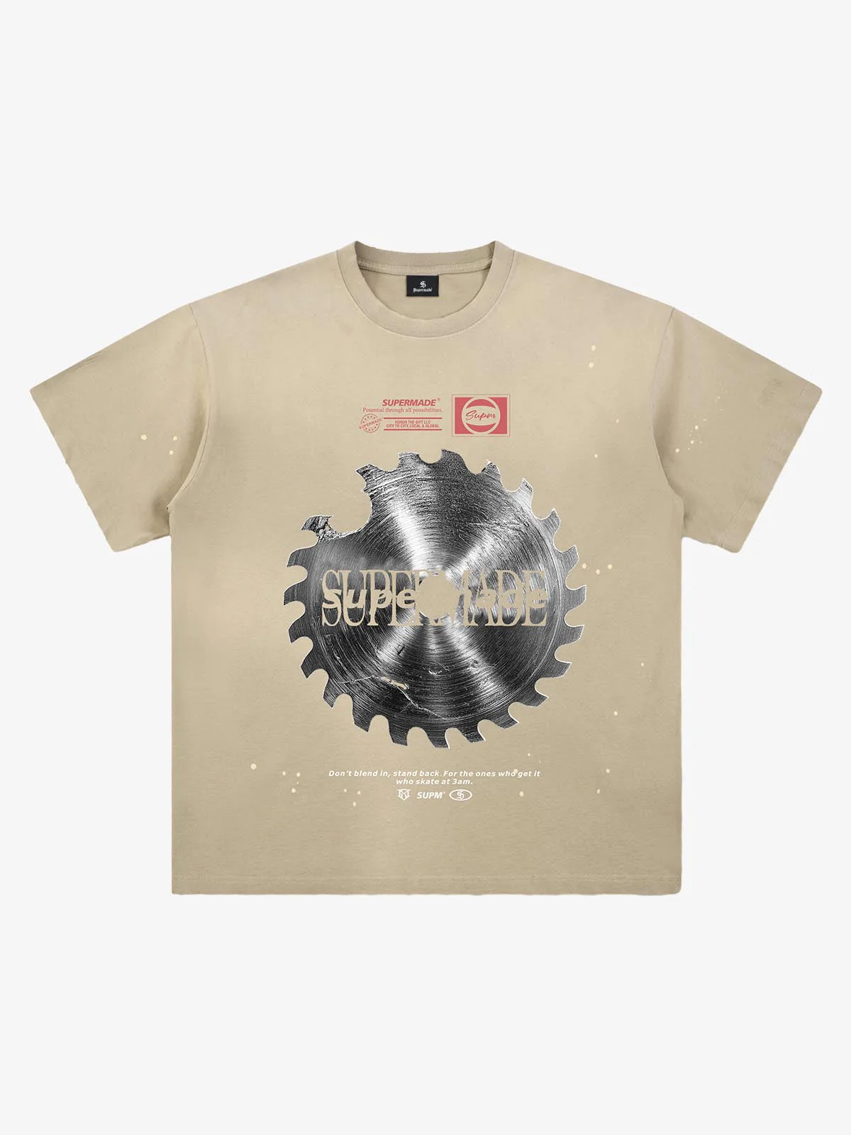 Industrial Saw Blade Graphic T-Shirt - Image 5
